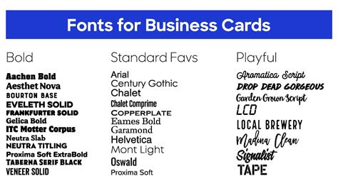 good business card fonts|Amazing Business Card Fonts to Elevate Card Design .